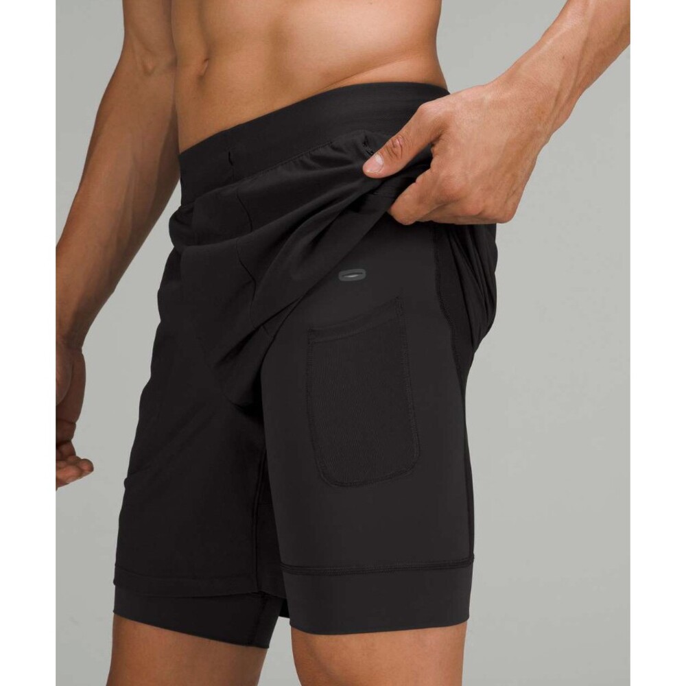 Lululemon Licence to Train Lined Short 7" in Black Men's XL - Picture 3 of 7